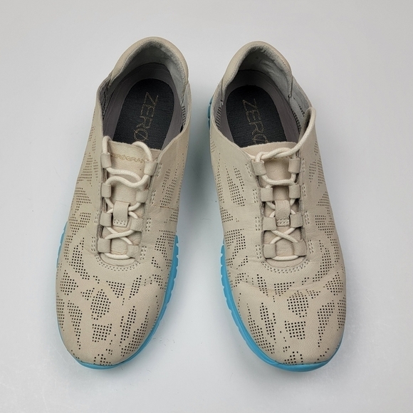 Youth Kids Cole Haan Zerogrand Perforated Dress Sneakers Shoes 6 - Picture 10 of 12